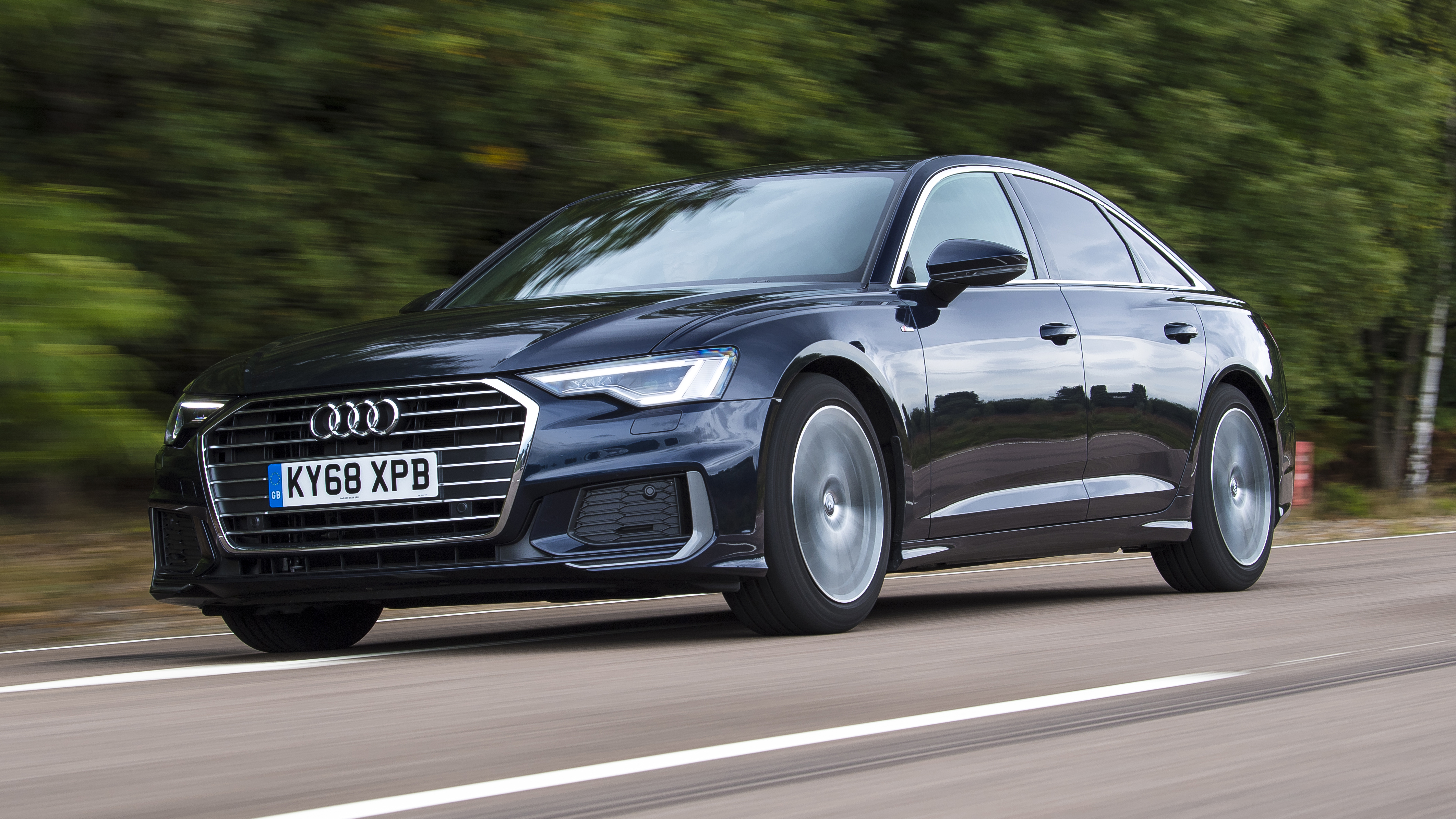 Audi A6 saloon - front 3/4 view