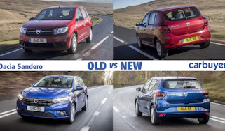 Dacia Sandero old vs new header
