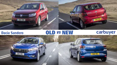 Dacia Sandero old vs new header