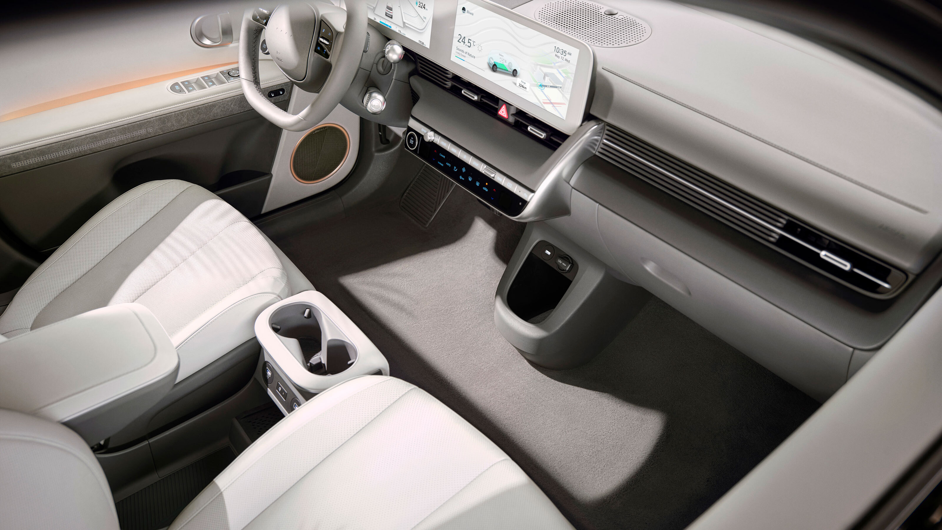 Hyundai Ioniq 5 - interior high view