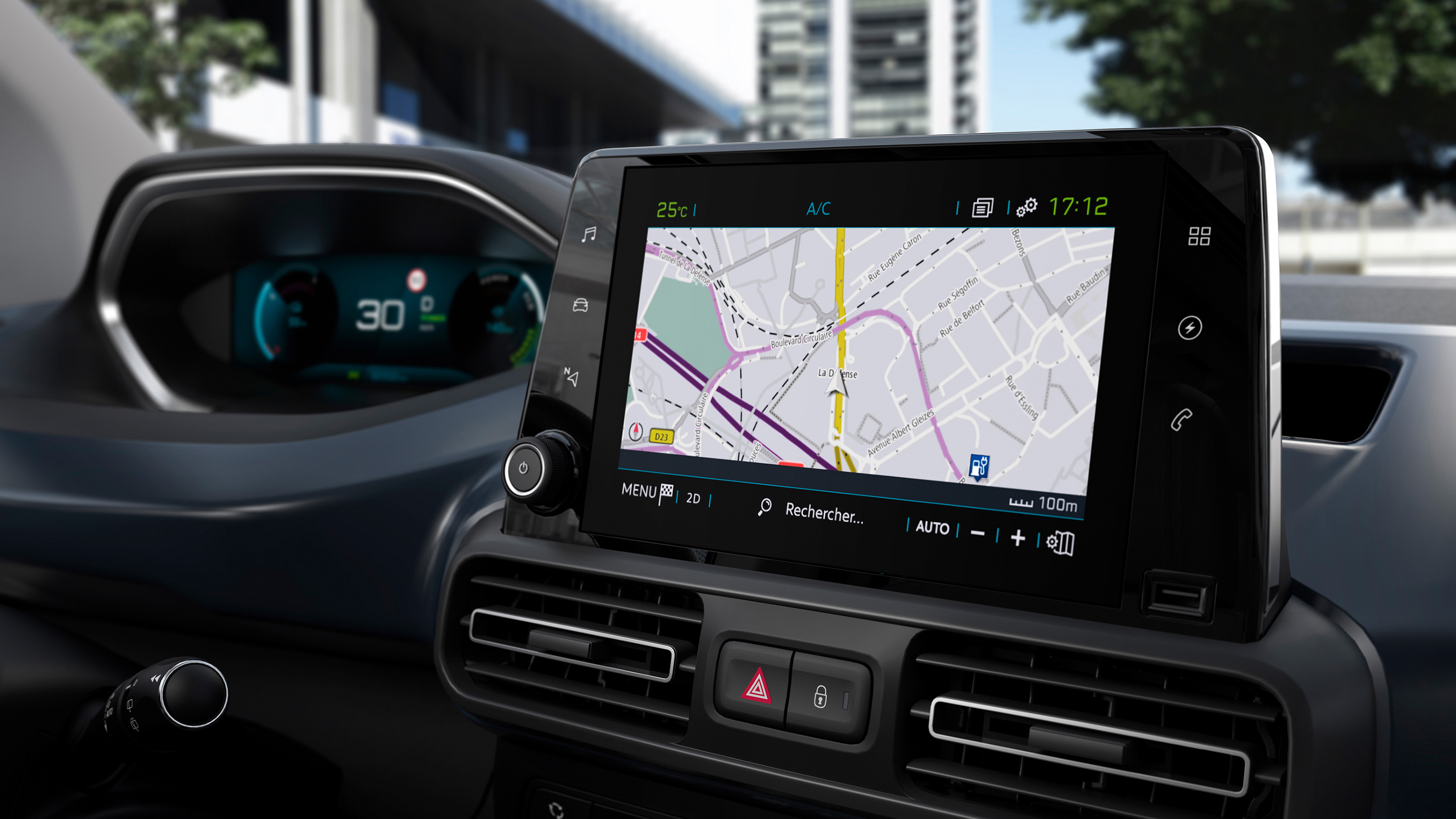 Peugeot e-Rifter sat nav