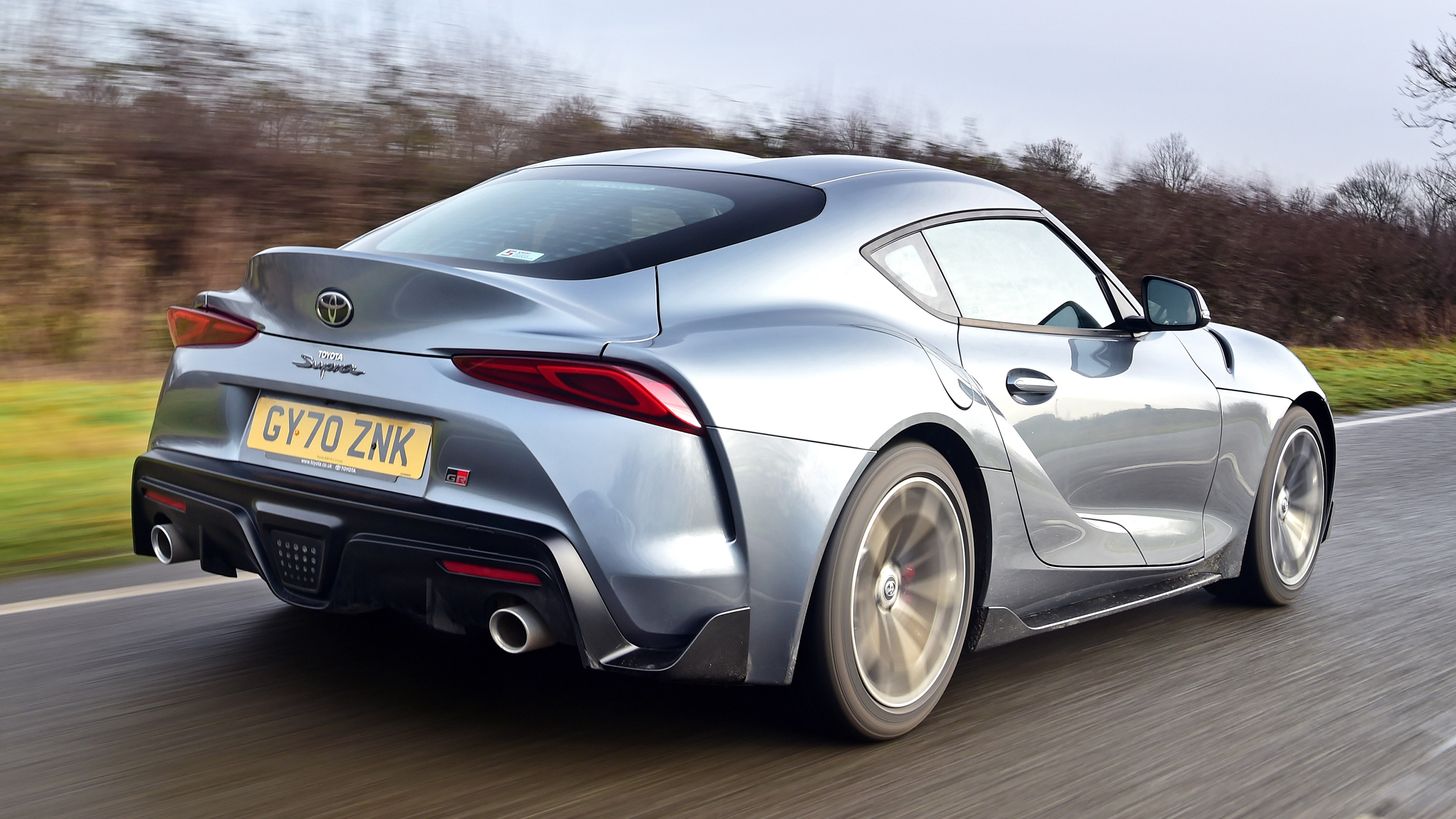 Toyota Supra rear 3/4 view