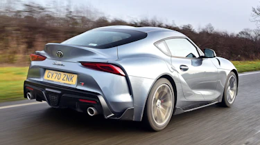 Toyota Supra rear 3/4 view