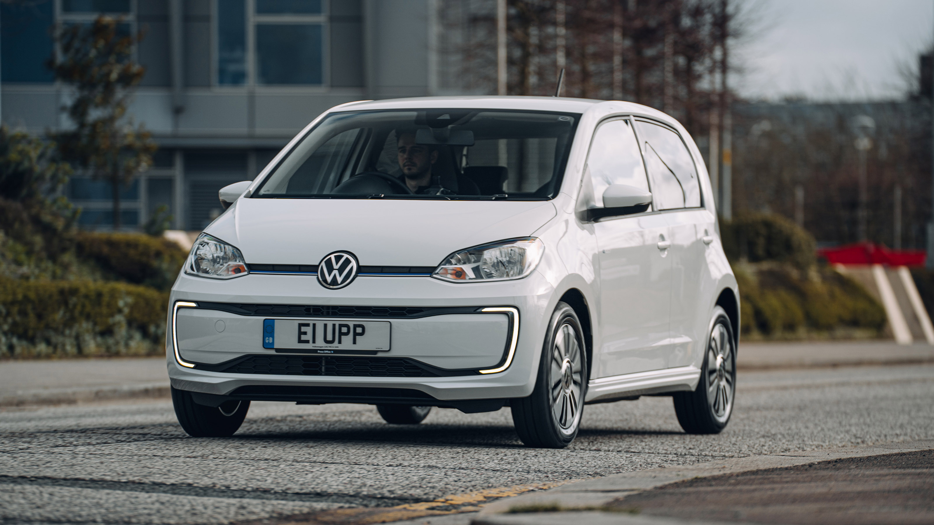 Volkswagen e-up driving - front