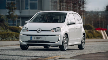 Volkswagen e-up driving - front