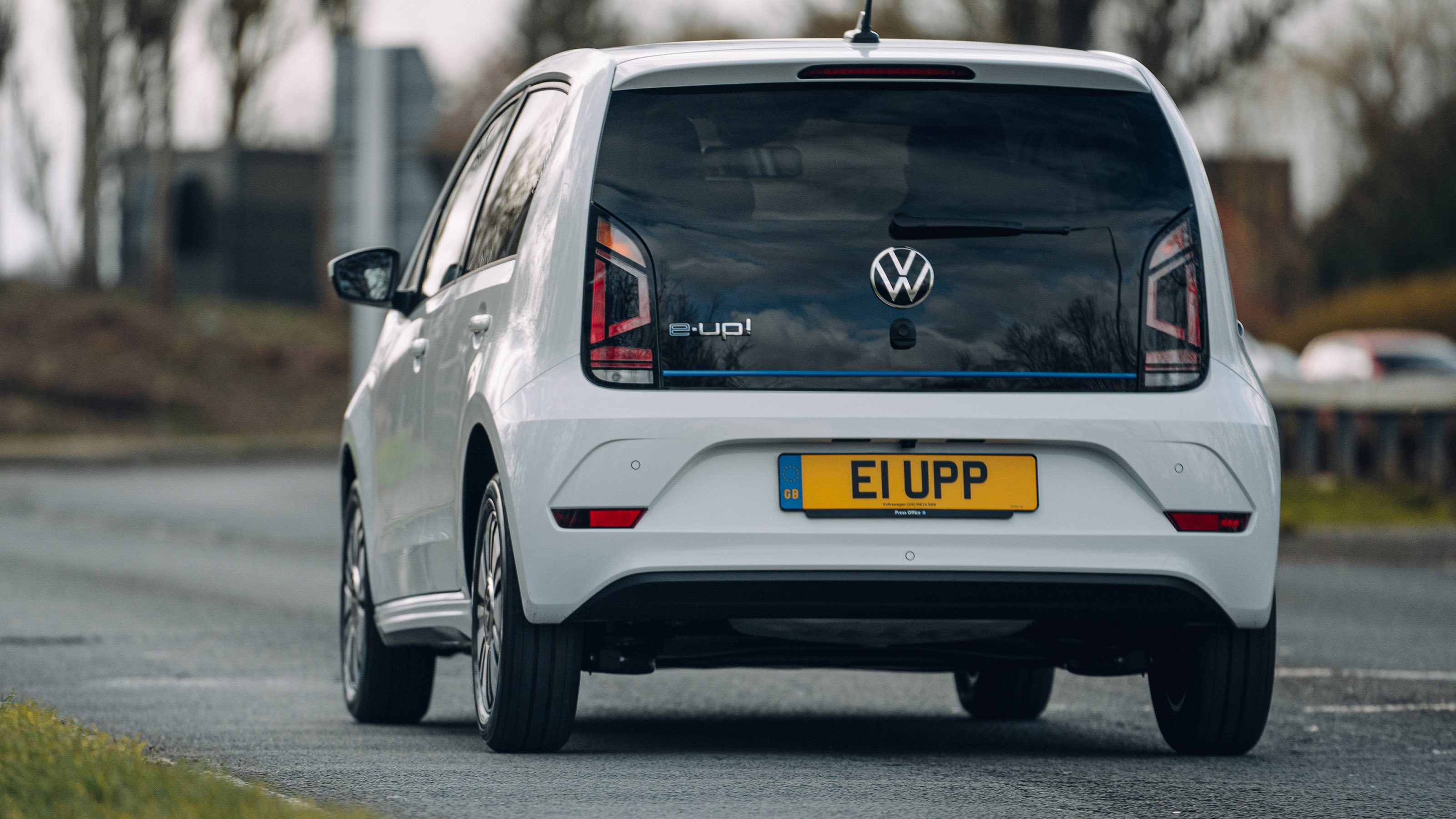 Volkswagen e-up driving - rear