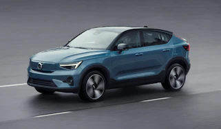 2021 Volvo C40 Recharge - front 3/4 moving