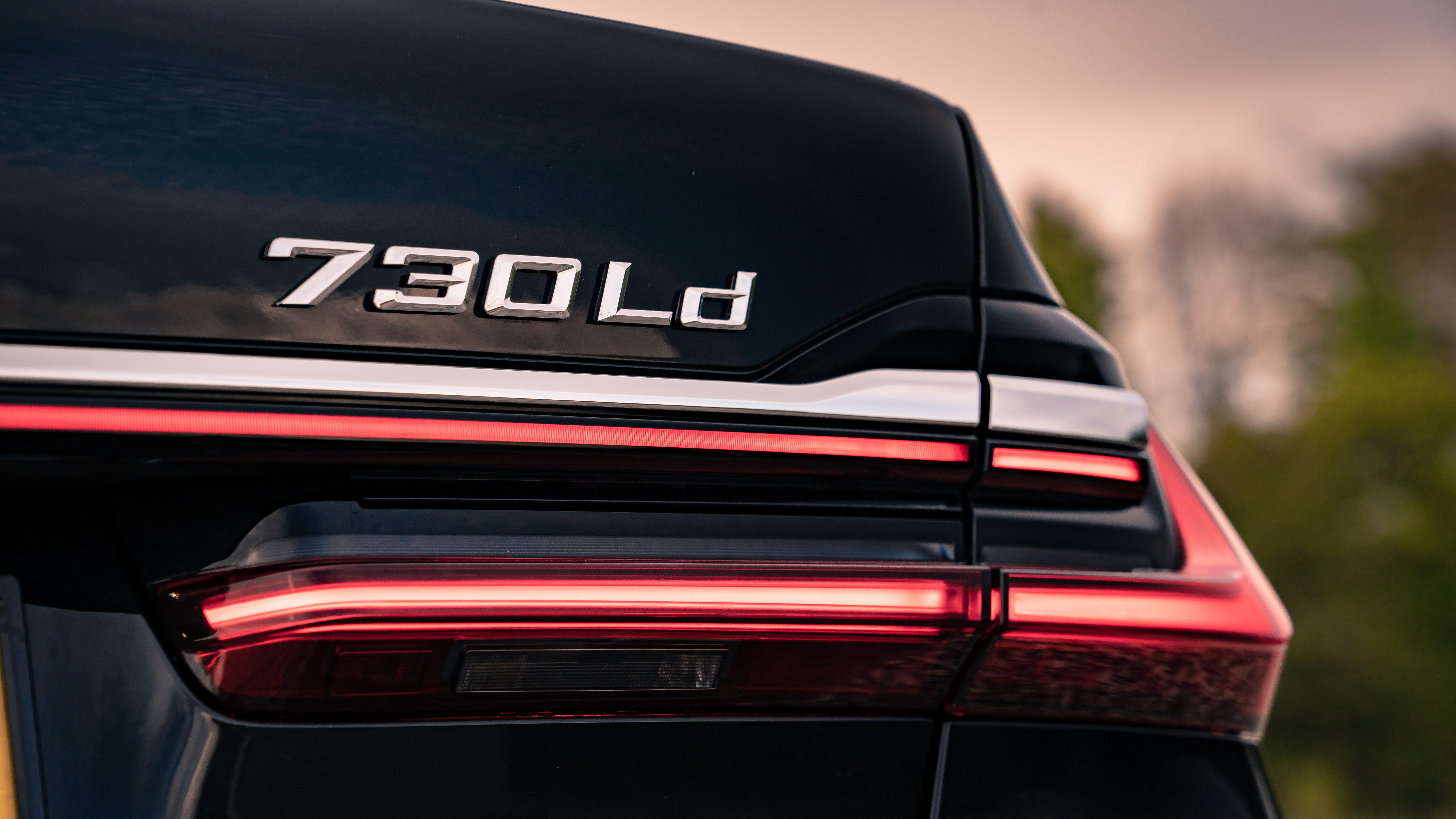 BMW 7 Series saloon - rear close up 