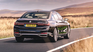 BMW 7 Series saloon - rear 3/4 dynamic view