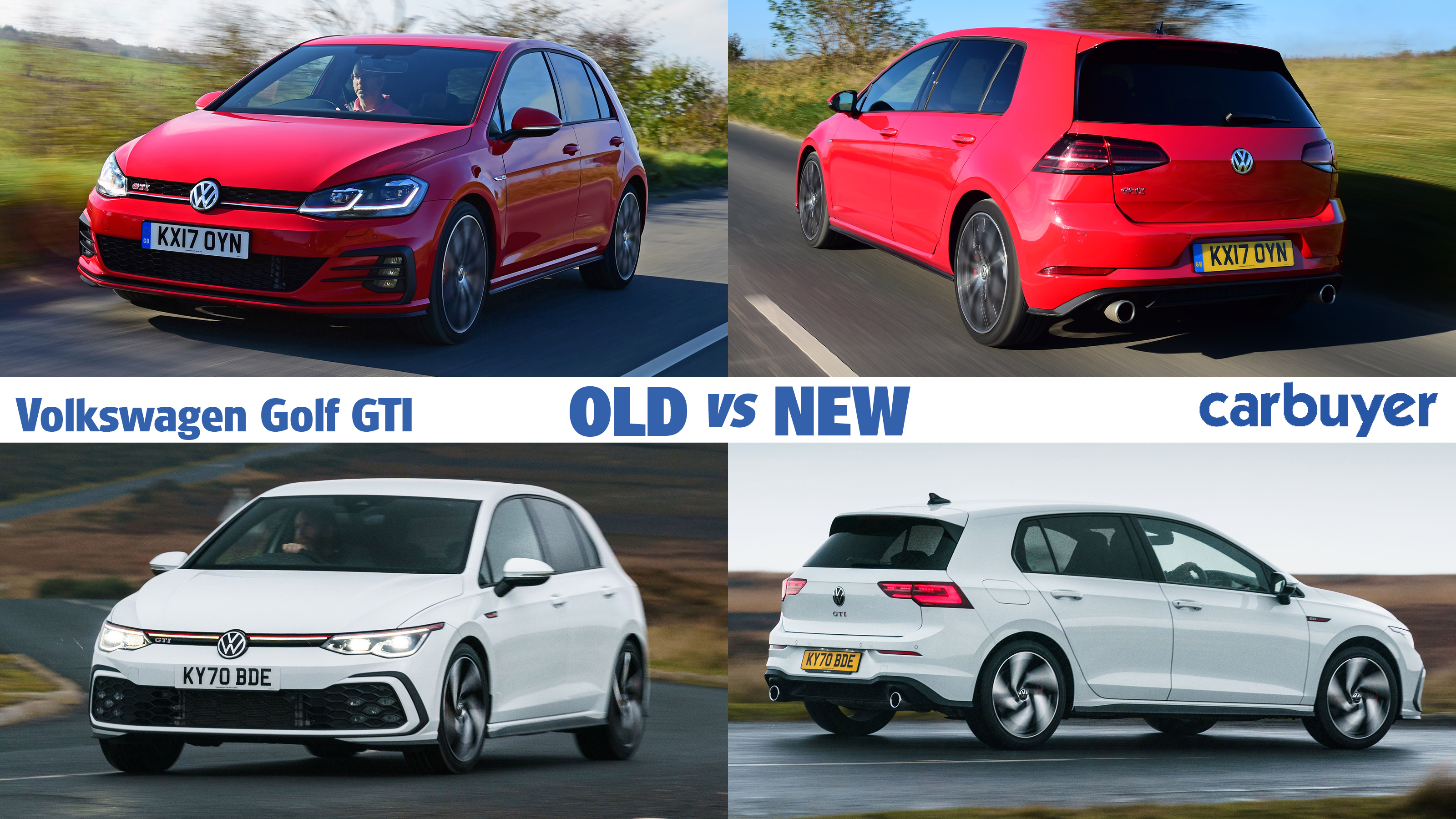 Volkswagen Golf GTI old vs new header