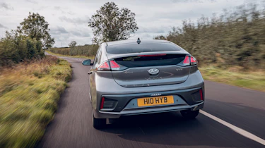 Hyundai Ioniq Hybrid review rear tracking