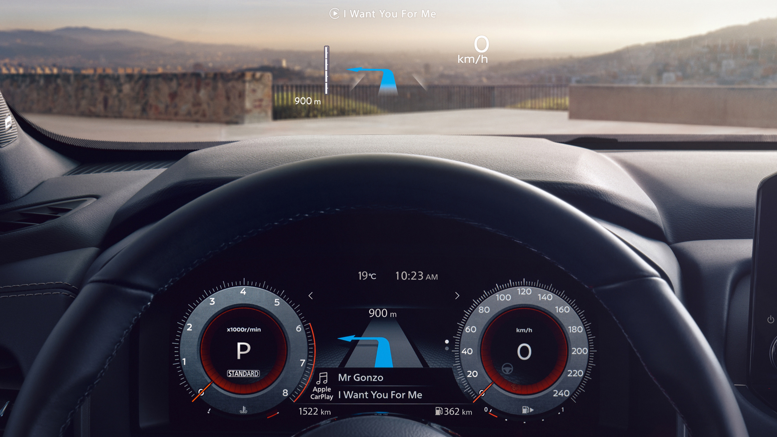 Nissan Qashqai Premiere Edition head-up display