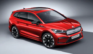 Skoda Enyaq iV Sportline - front 3/4 view