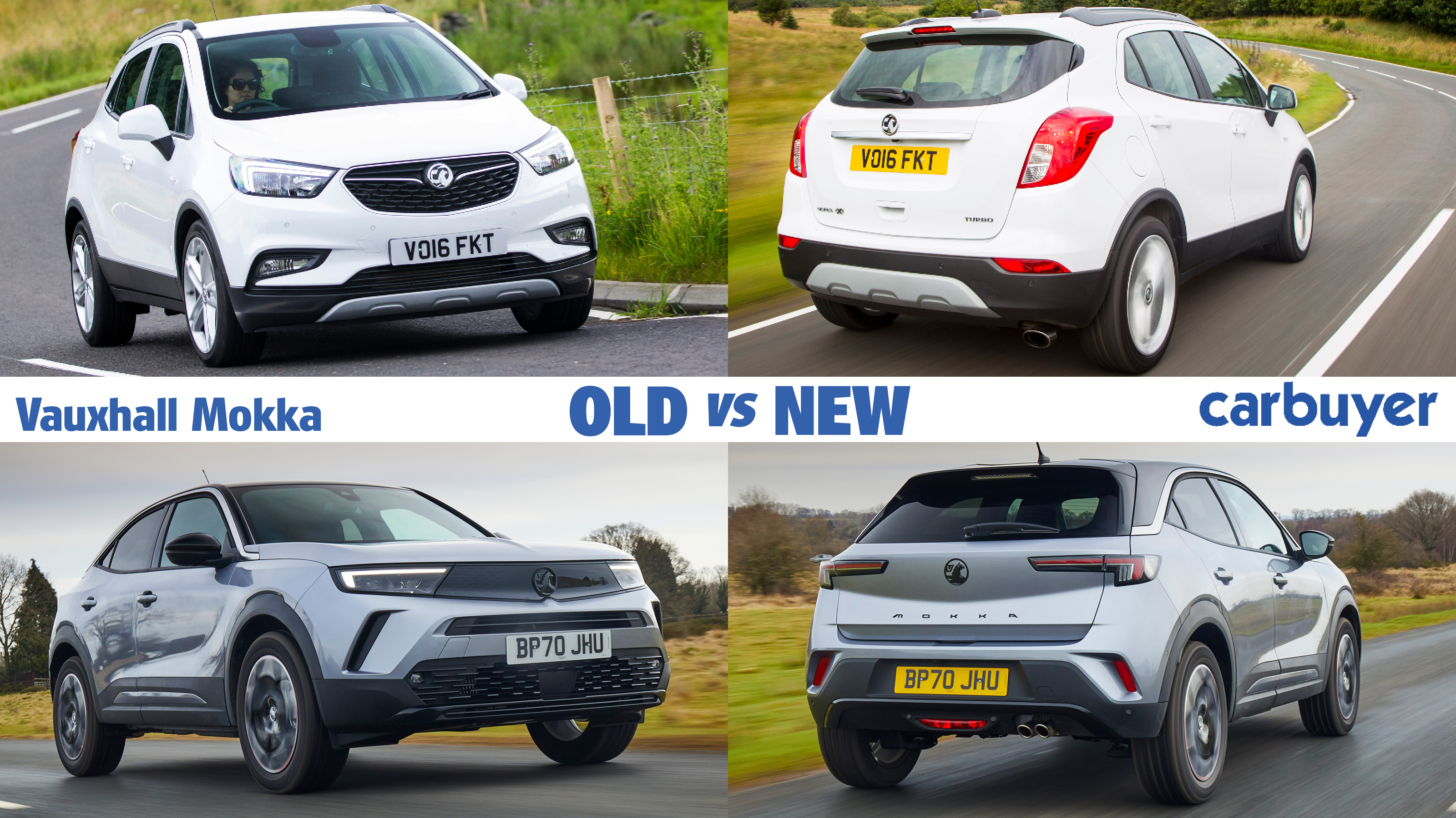 Vauxhall Mokka old vs new header