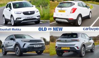 Vauxhall Mokka old vs new header