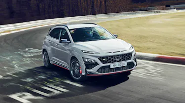 2021 Hyundai Kona N - front 3/4 view