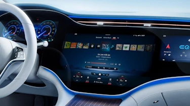 2021 Mercedes EQS central infotainment screen