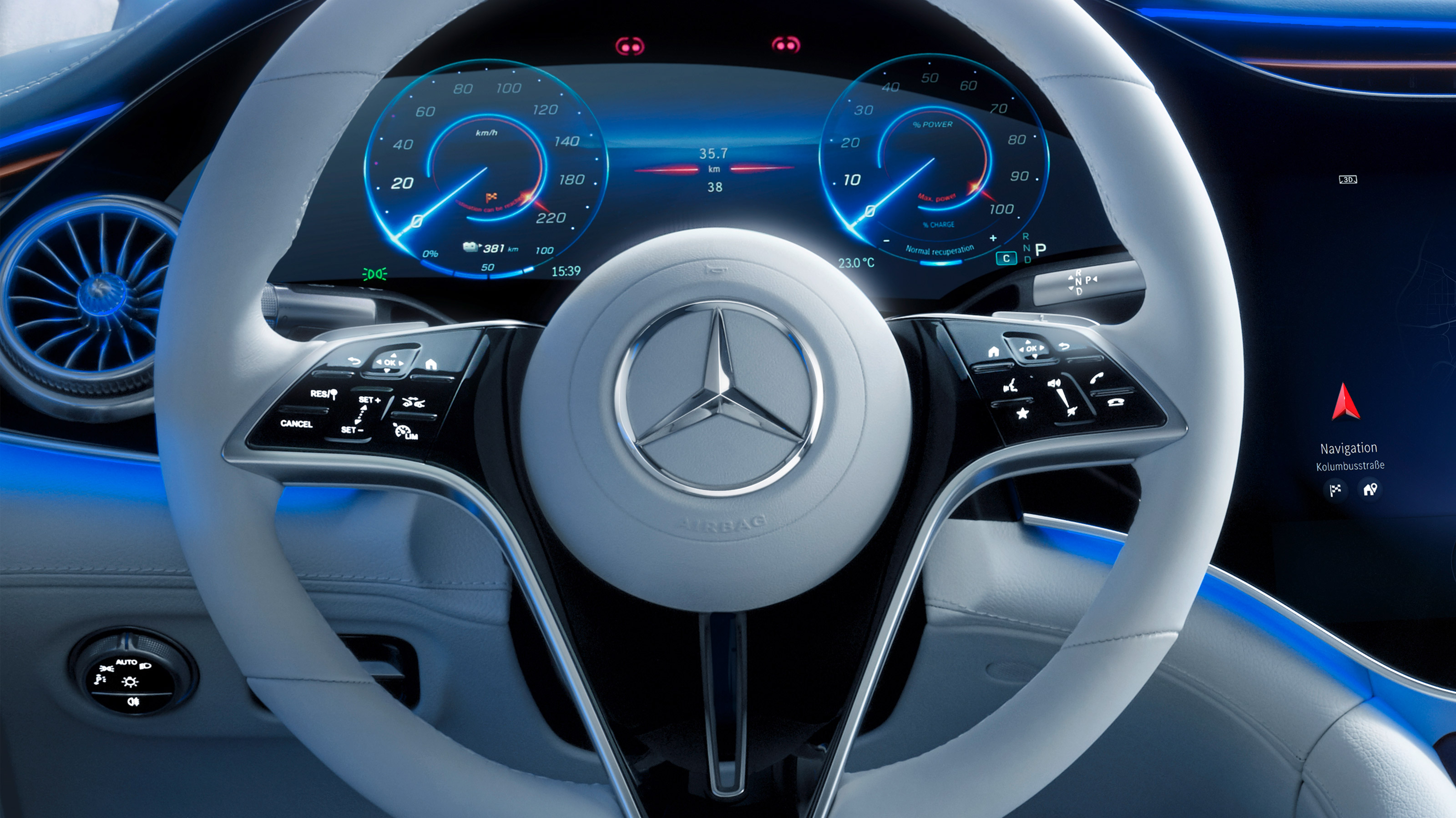 2021 Mercedes EQS steering wheel 
