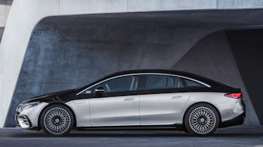 2021 Mercedes EQS side view