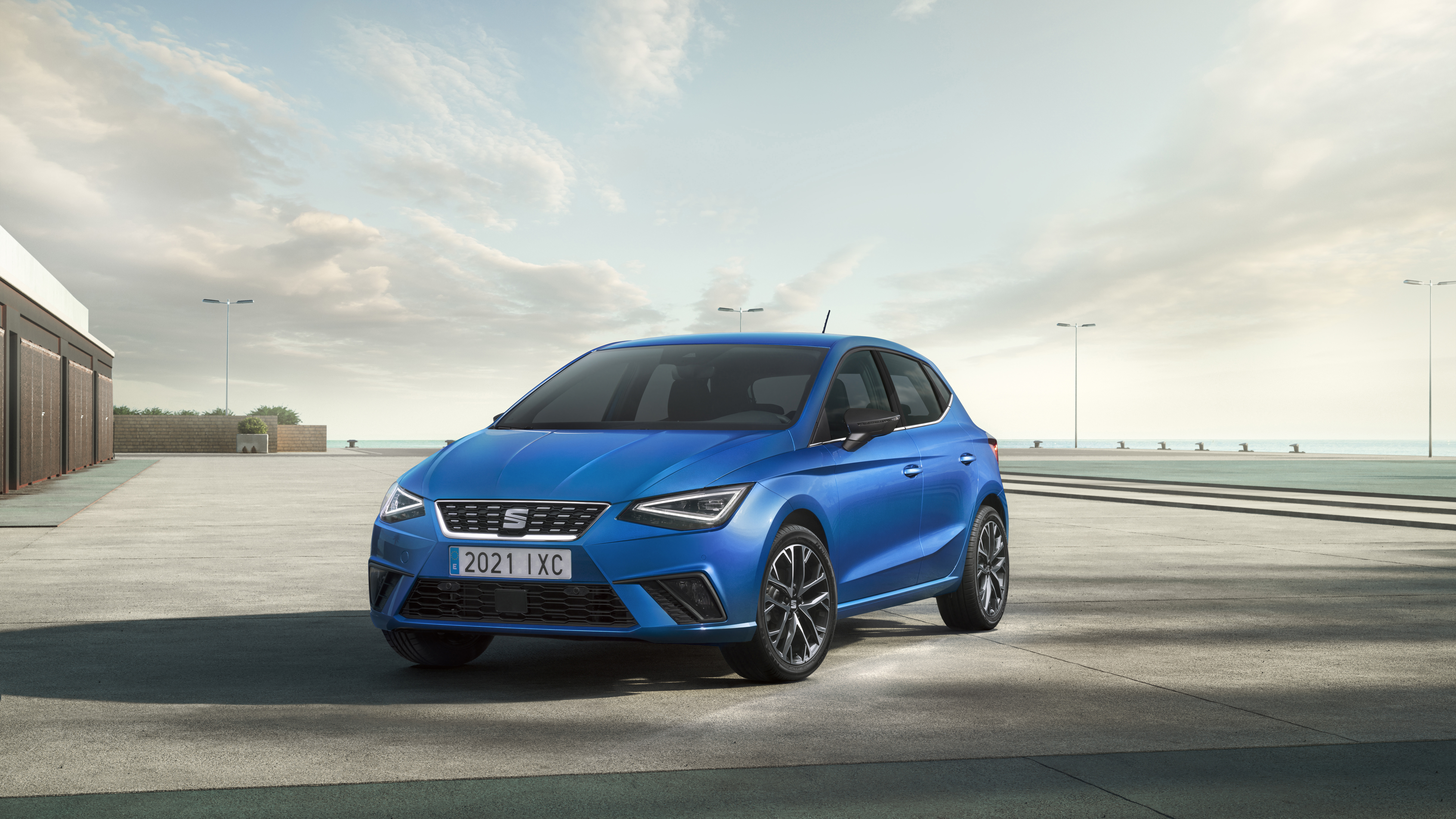 2021 SEAT Ibiza Xcellence Saphire Blue - front 3/4