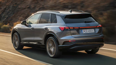 2021 Audi Q4 e-tron SUV - rear 3/4 dynamic