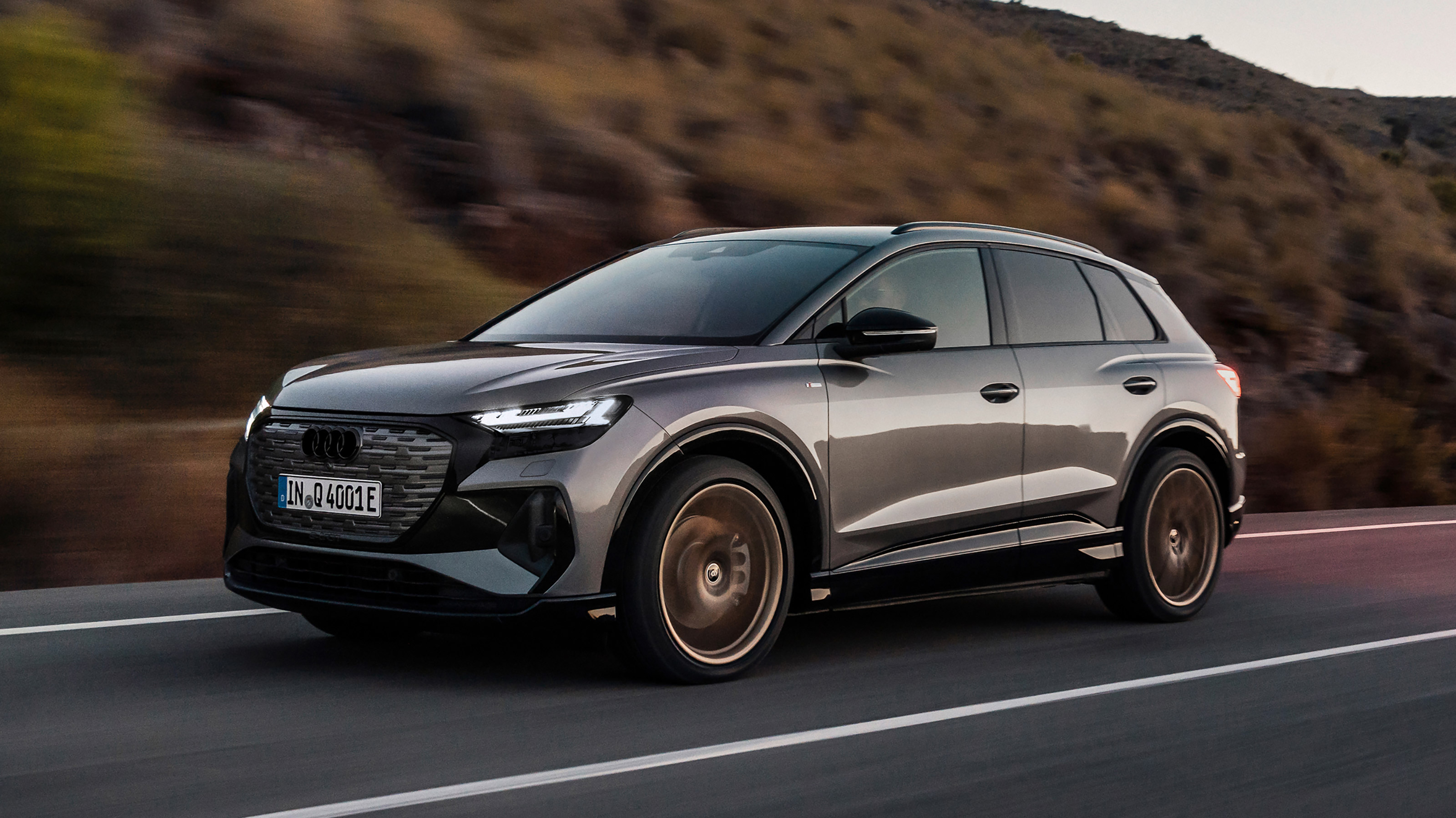 2021 Audi Q4 e-tron SUV - front 3/4 dynamic