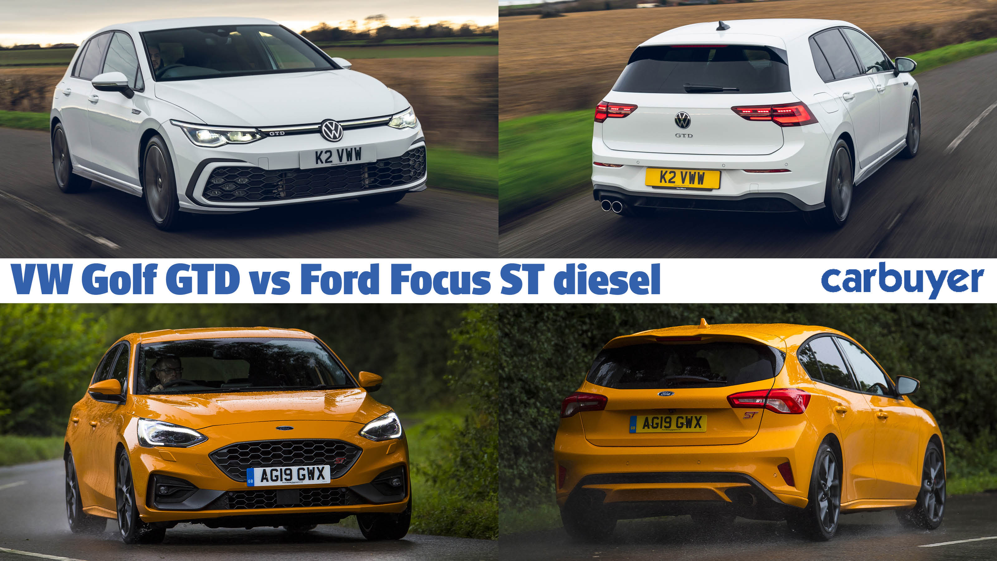 Volkswagen Golf GTD vs Ford Focus ST header image