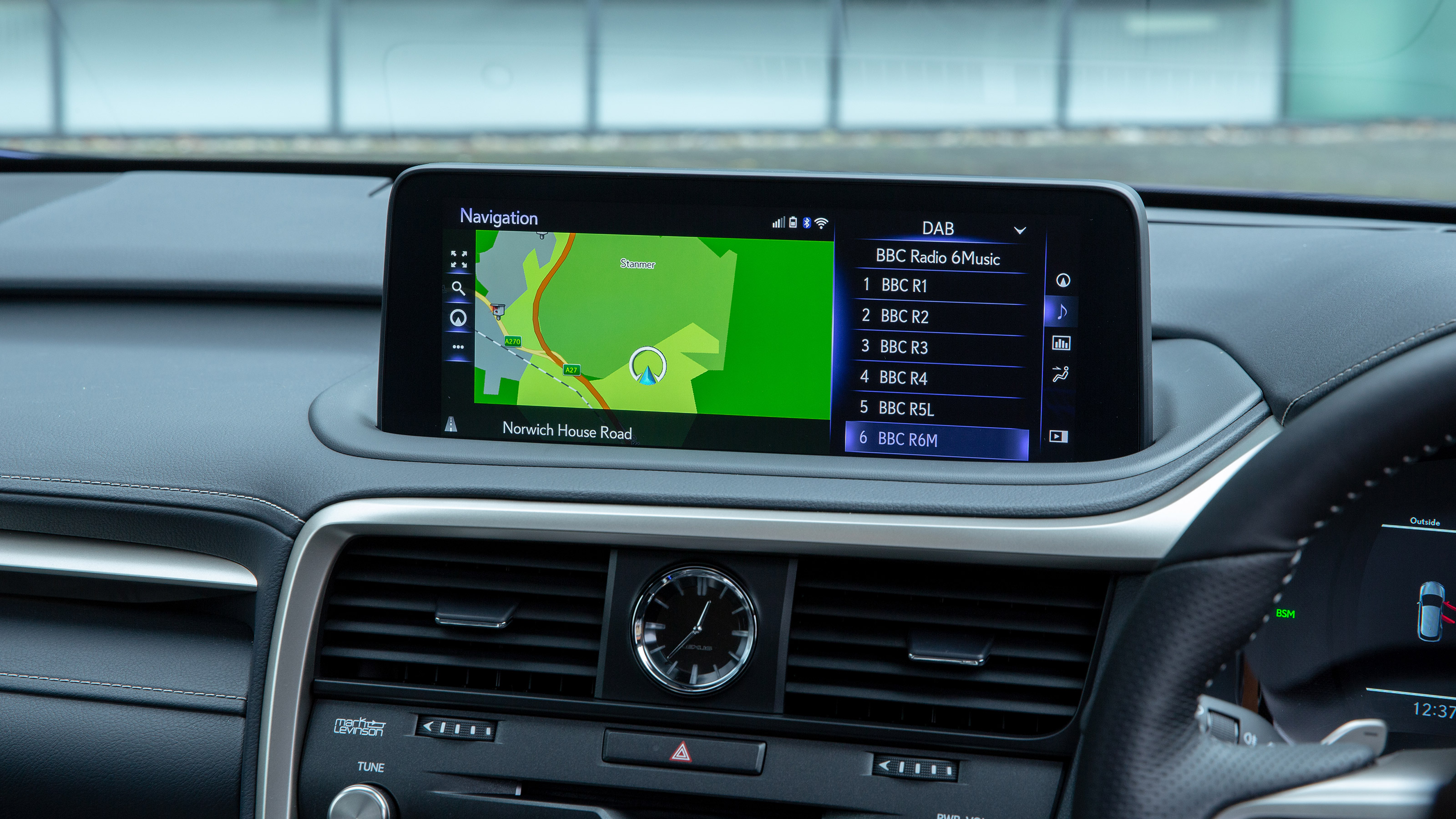 Lexus RX SUV infotainment display
