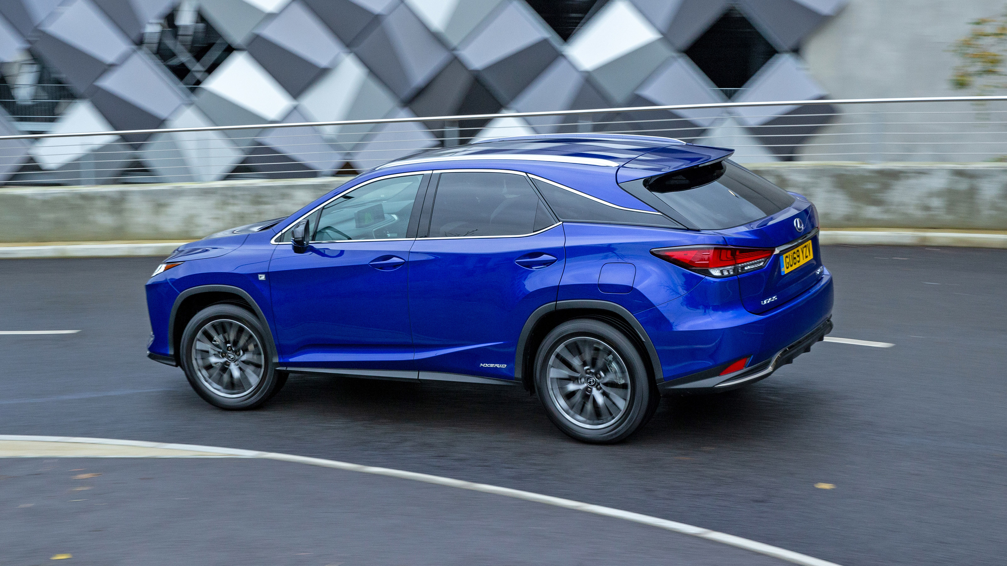 Lexus RX SUV rear 3/4 tracking