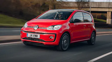Volkswagen up! hatchback driving - front view