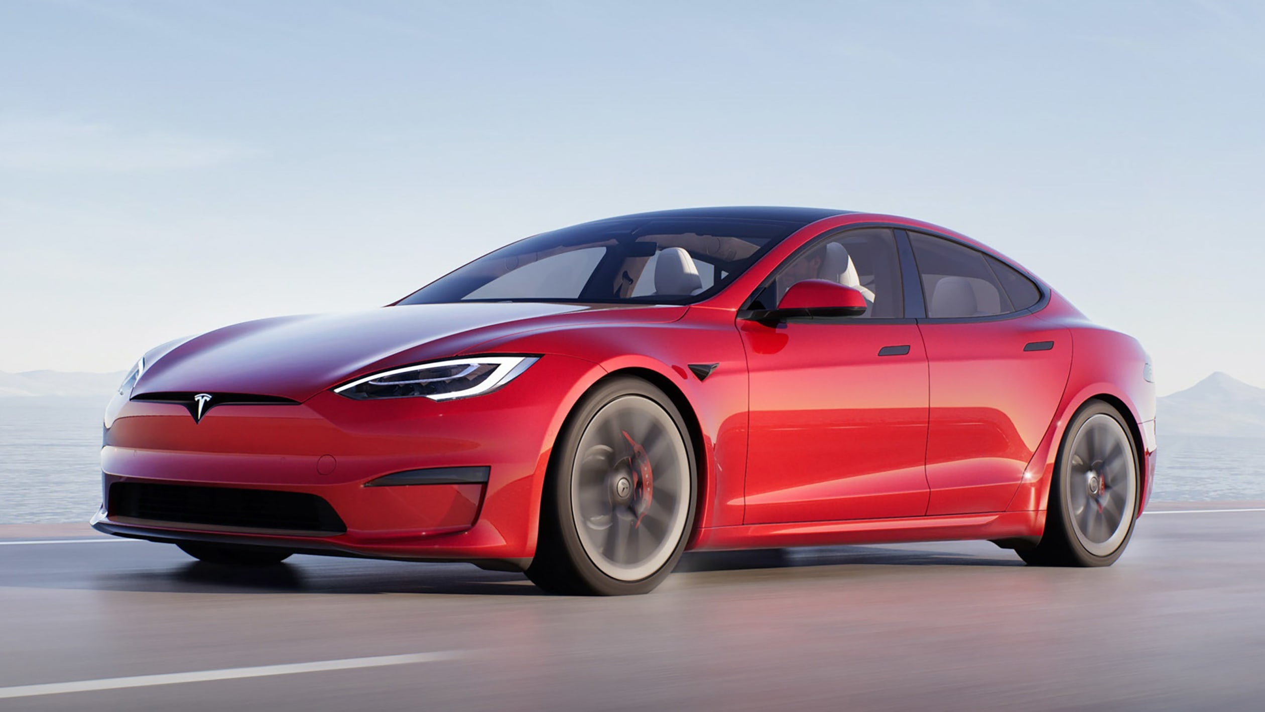 Tesla Model S Plaid - front 3/4 