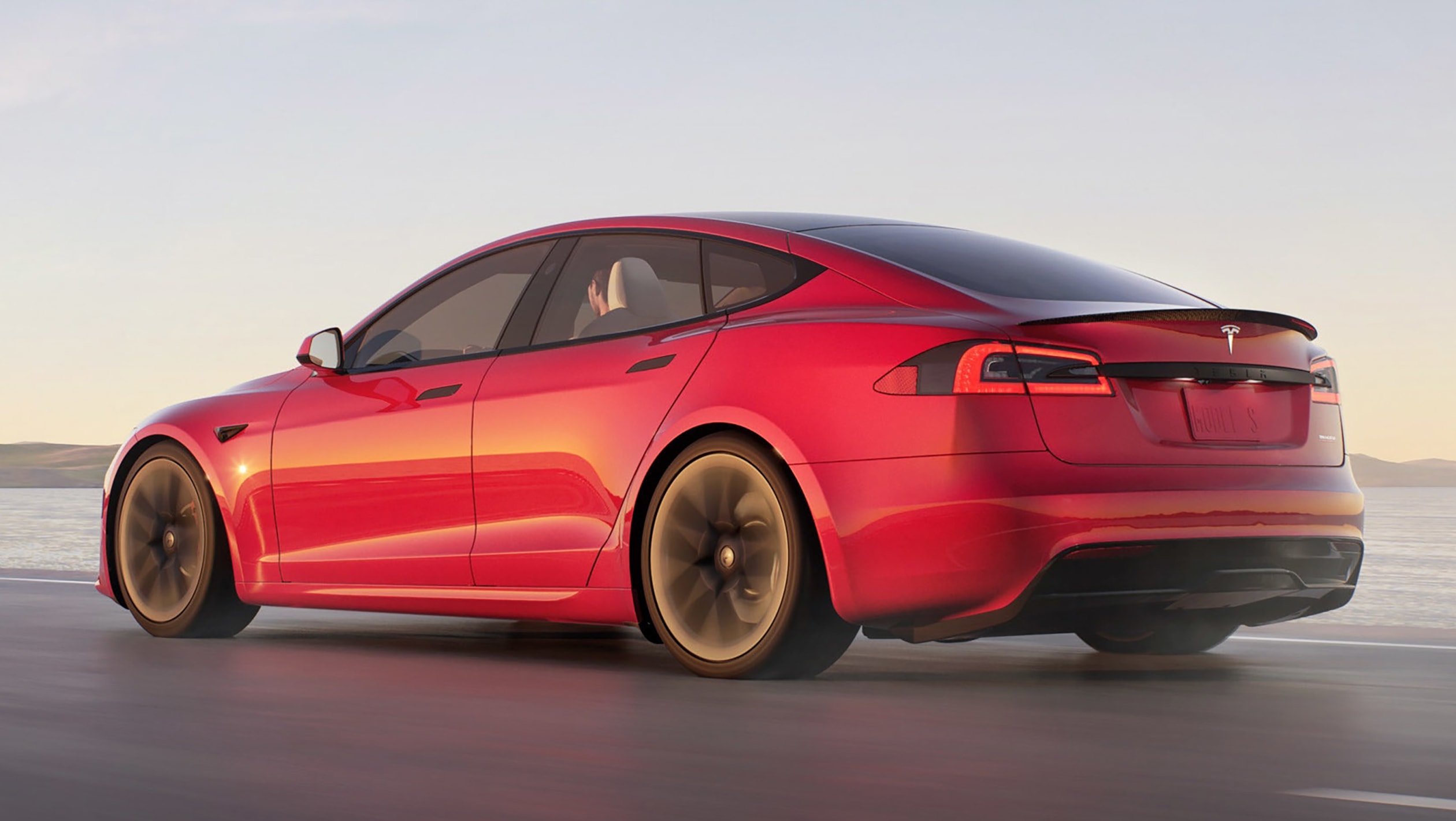 Tesla Model S Plaid - rear 3/4 