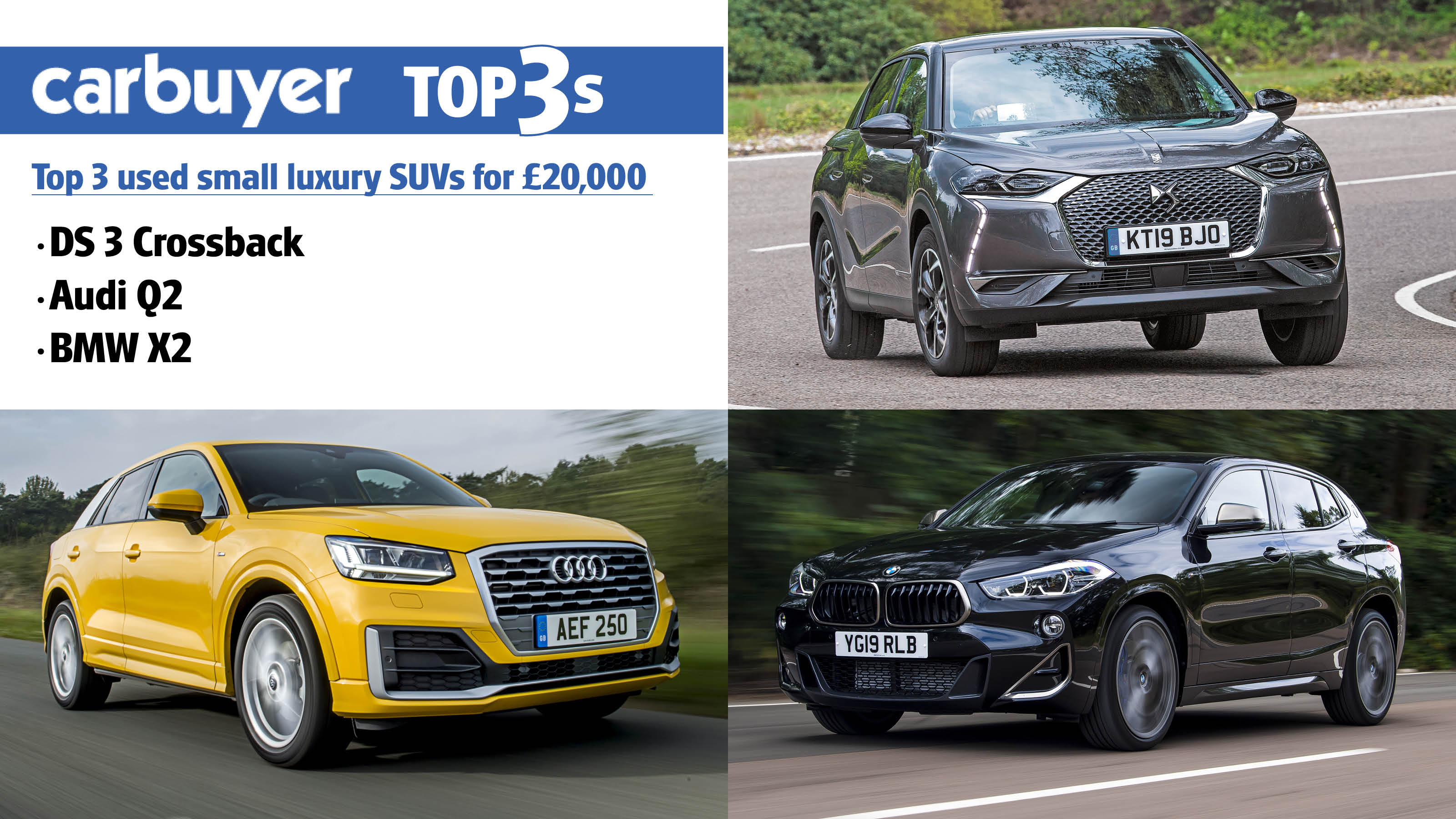 Top 3 used small luxury SUVs for £20,000 - hero 