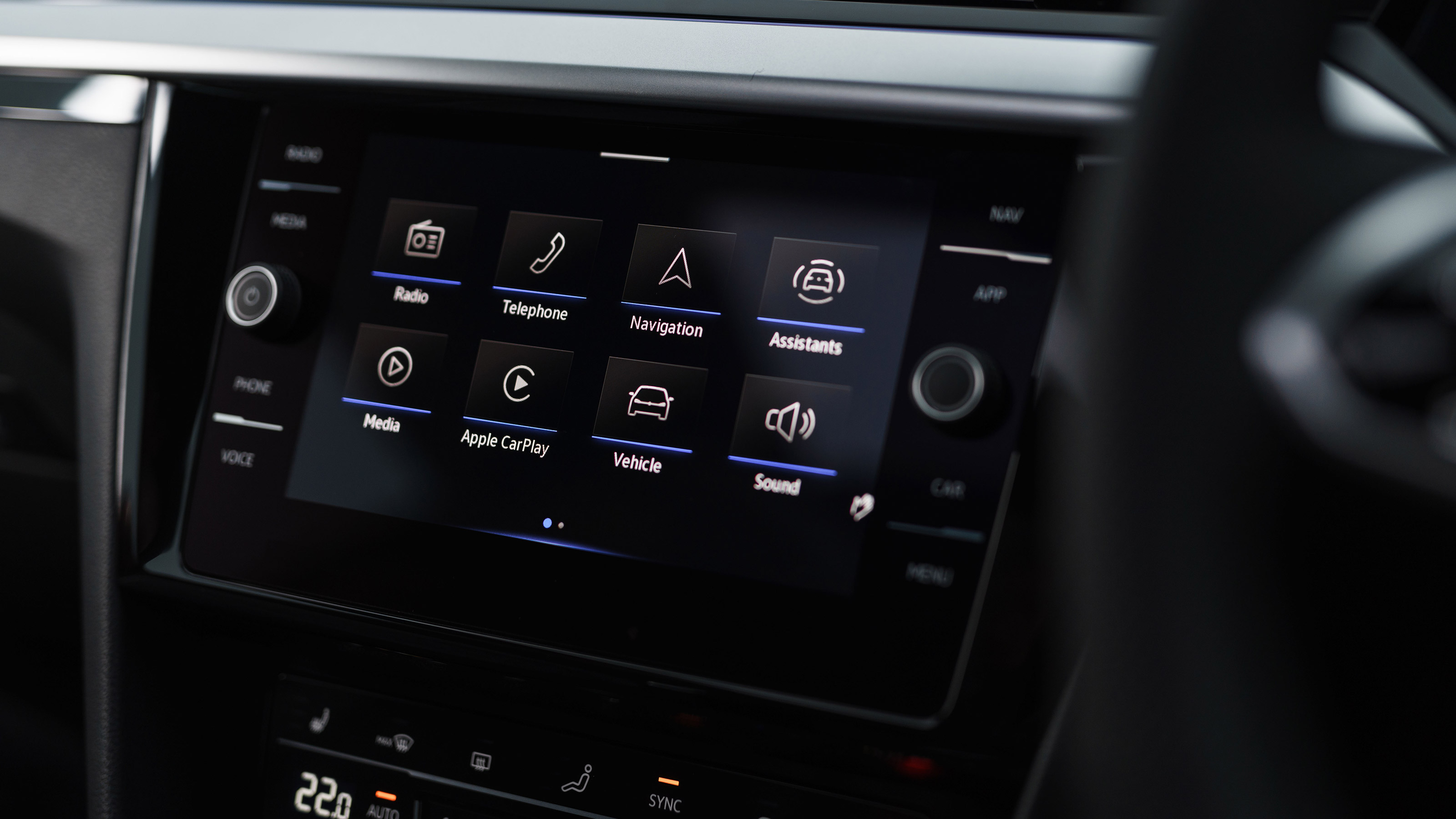 Volkswagen Arteon Shooting Brake estate infotainment display
