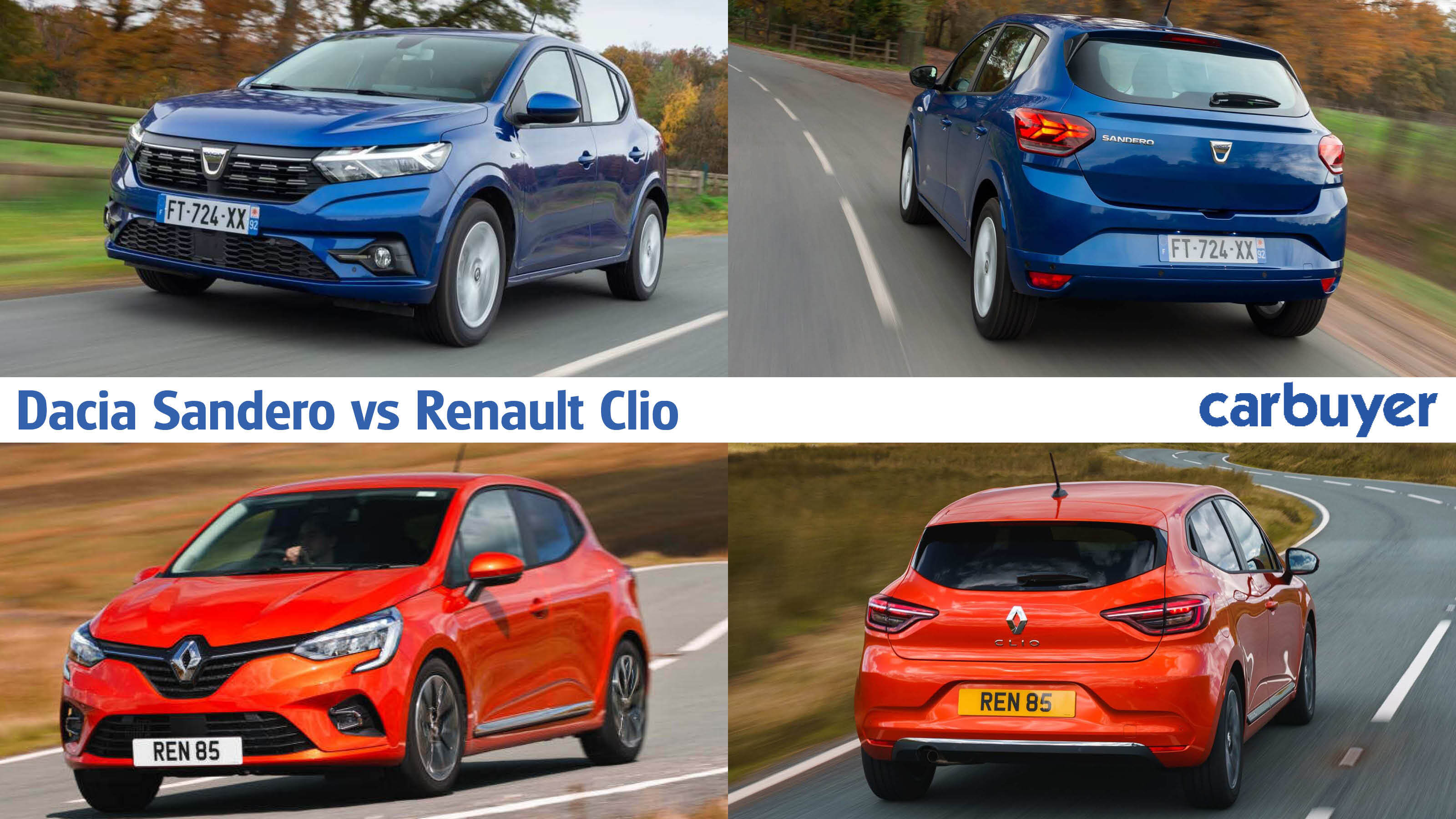 Dacia Sandero vs Renault Clio 