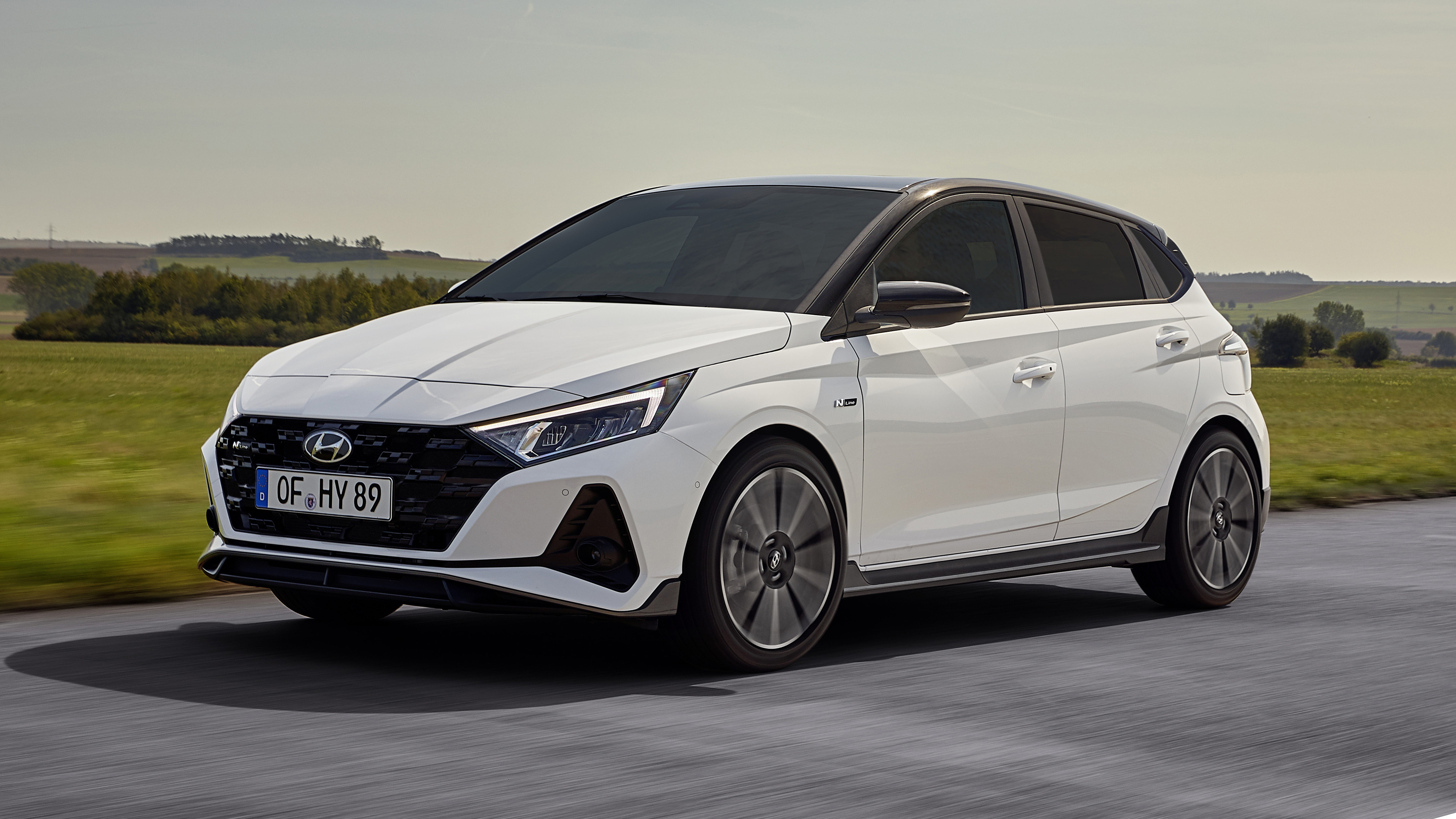 2021 Hyundai i20 N Line - front 3/4 dynamic