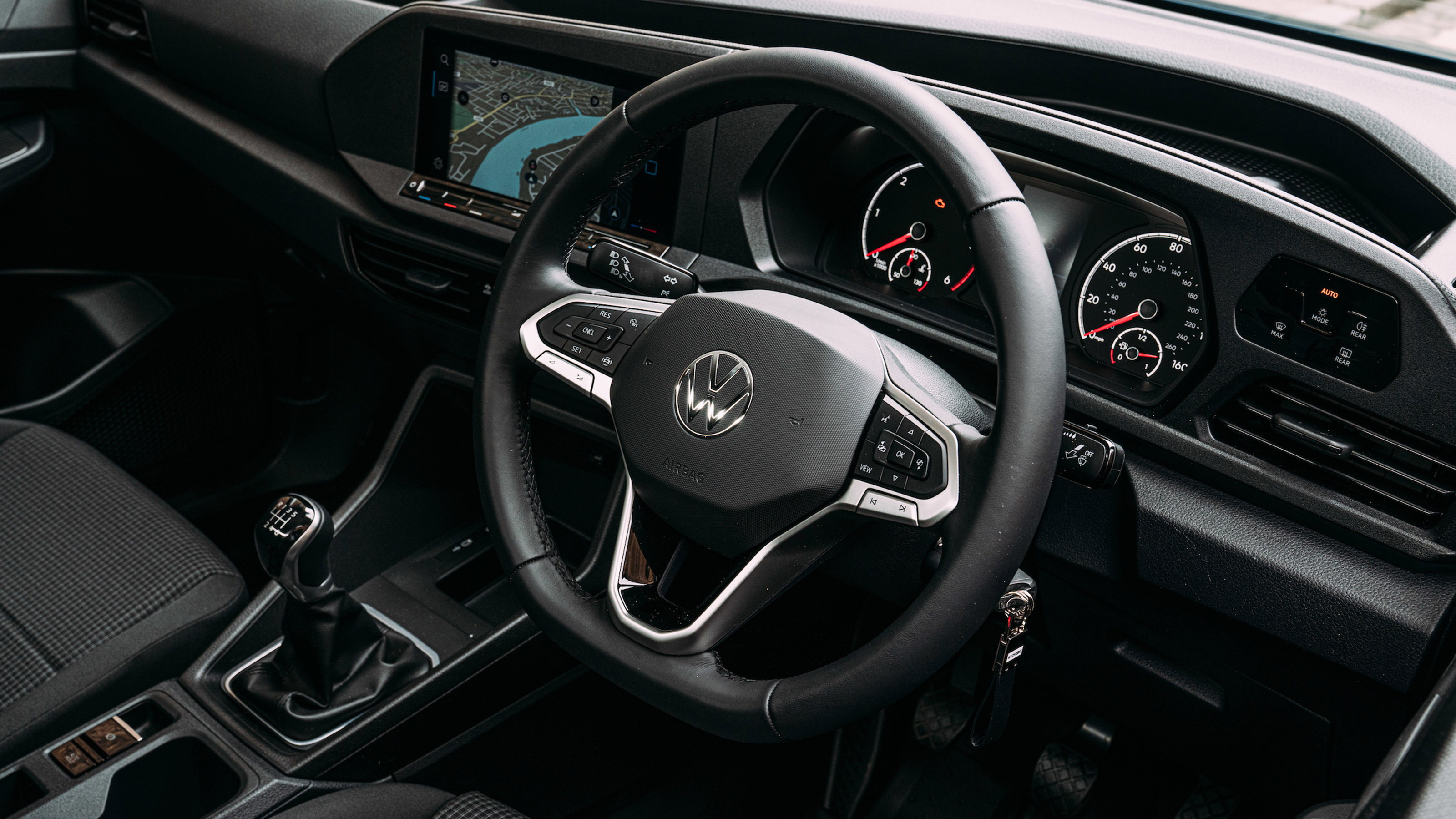 Volkswagen Caddy MPV interior (upgraded screens)