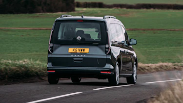 Volkswagen Caddy MPV driving rear view