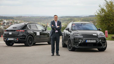 Electric Porsche Macan - prototypes front and rear
