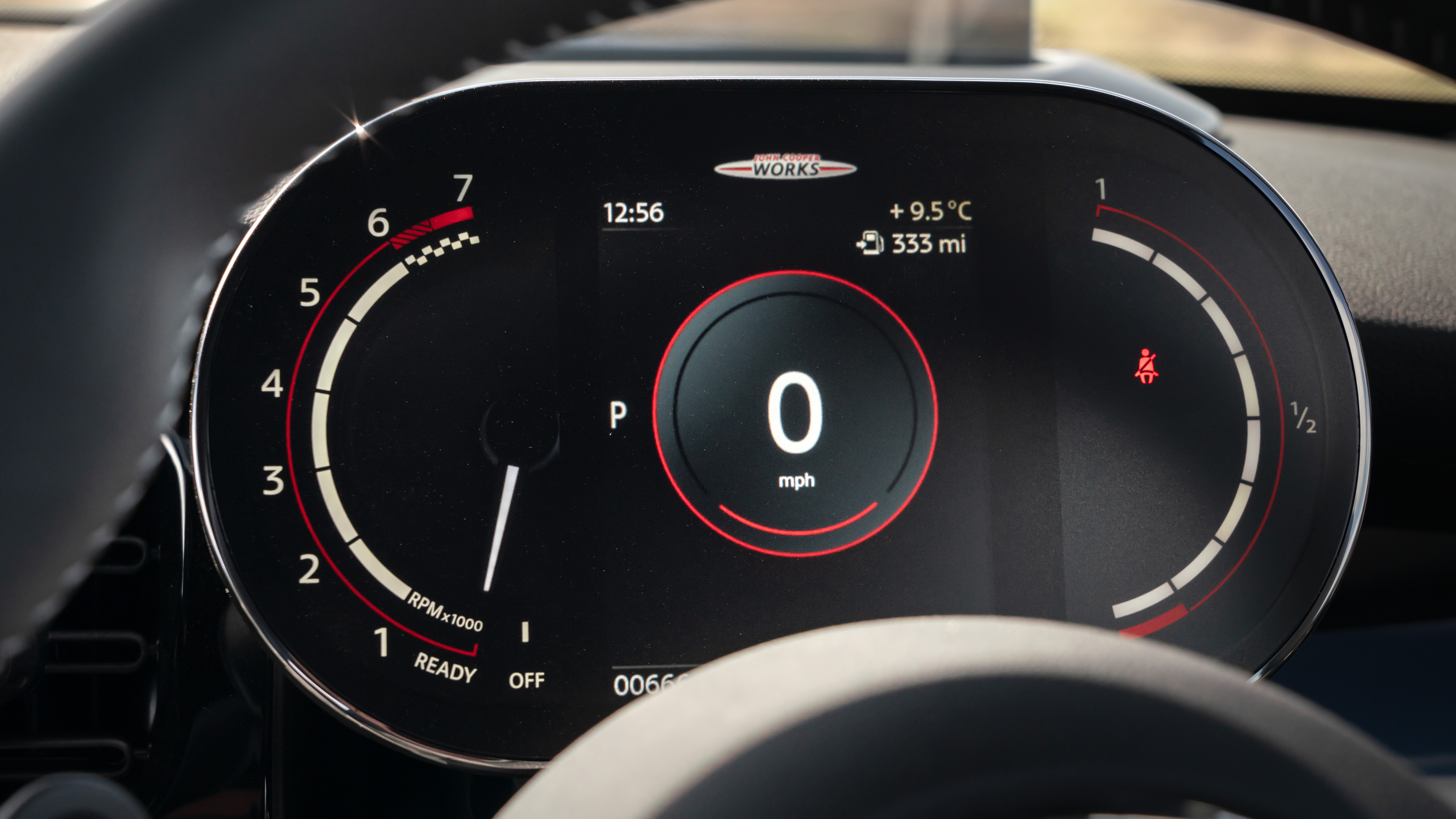 2021 MINI Convertible digital dial cluster option