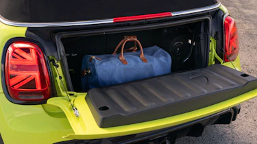 2021 MINI Convertible boot with luggage