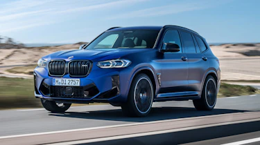 2021 BMW X3 M front 3/4 dynamic