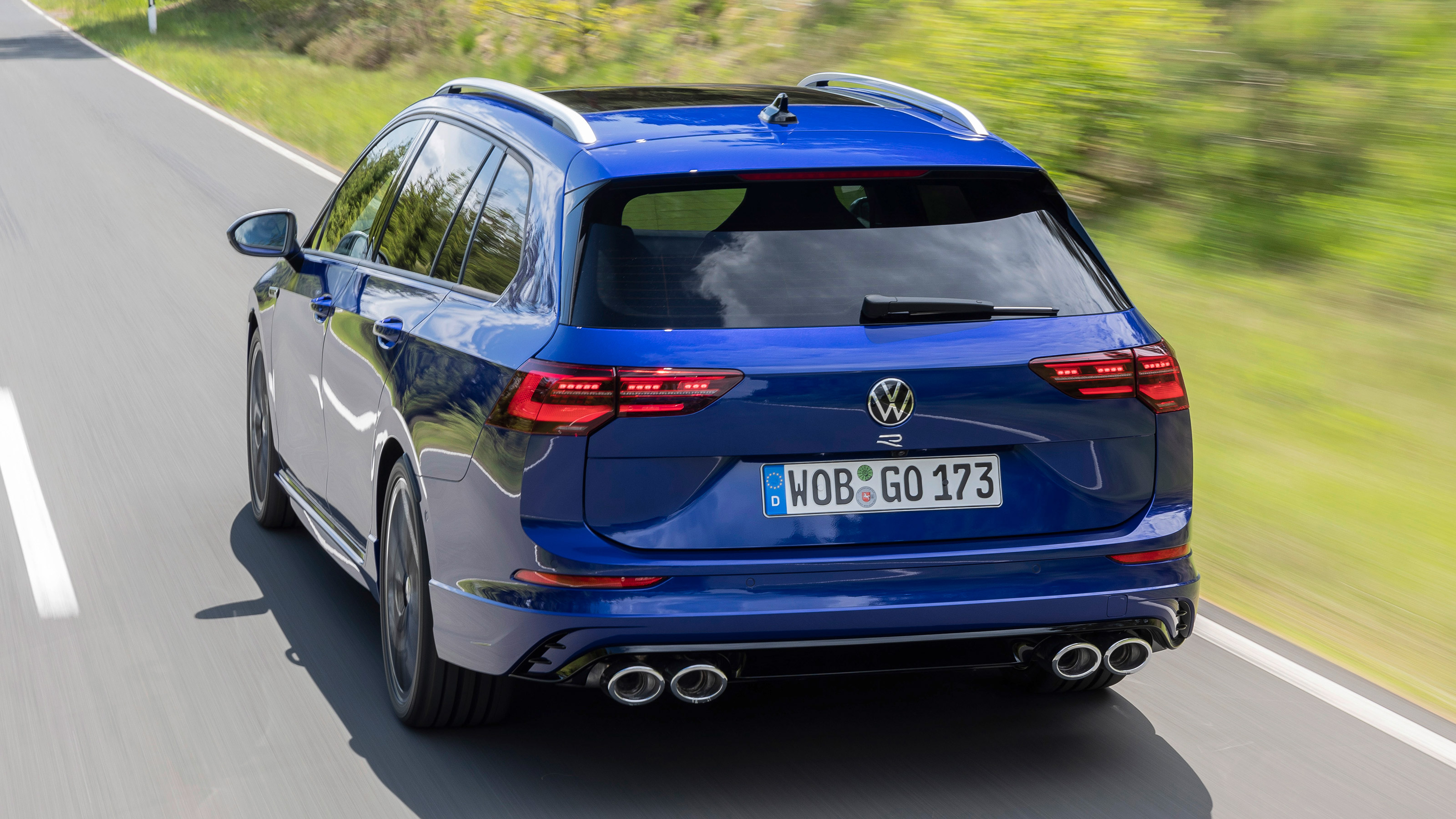 2021 Volkswagen Golf R Estate - rear 3/4 driving 