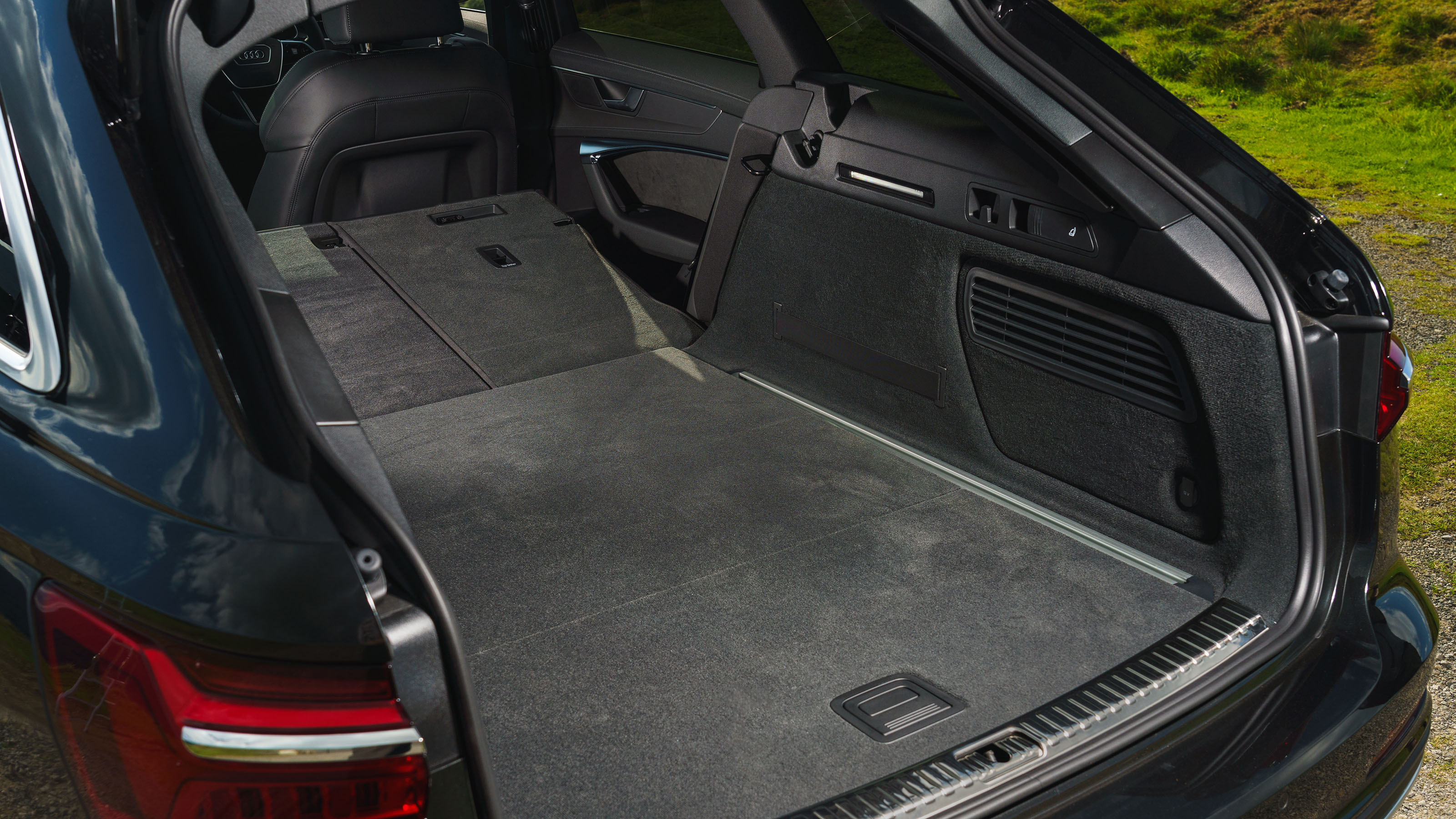 Audi A6 Avant boot with seats down
