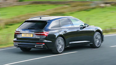 Audi A6 Avant driving - rear