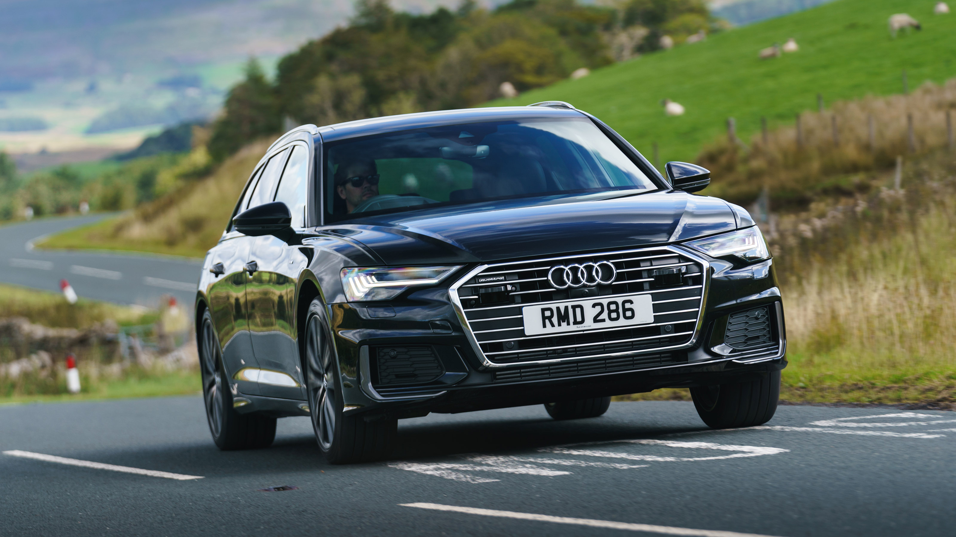 Audi A6 Avant driving