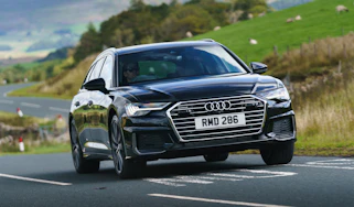 Audi A6 Avant driving