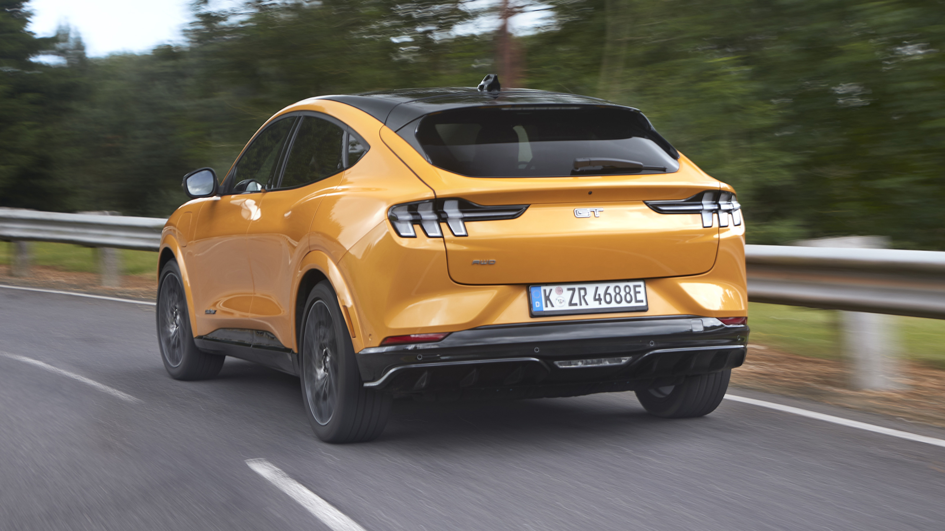 Ford Mustang Mach-E GT driving - rear