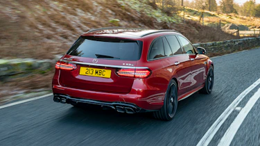Mercedes-AMG E 63 estate driving - rear