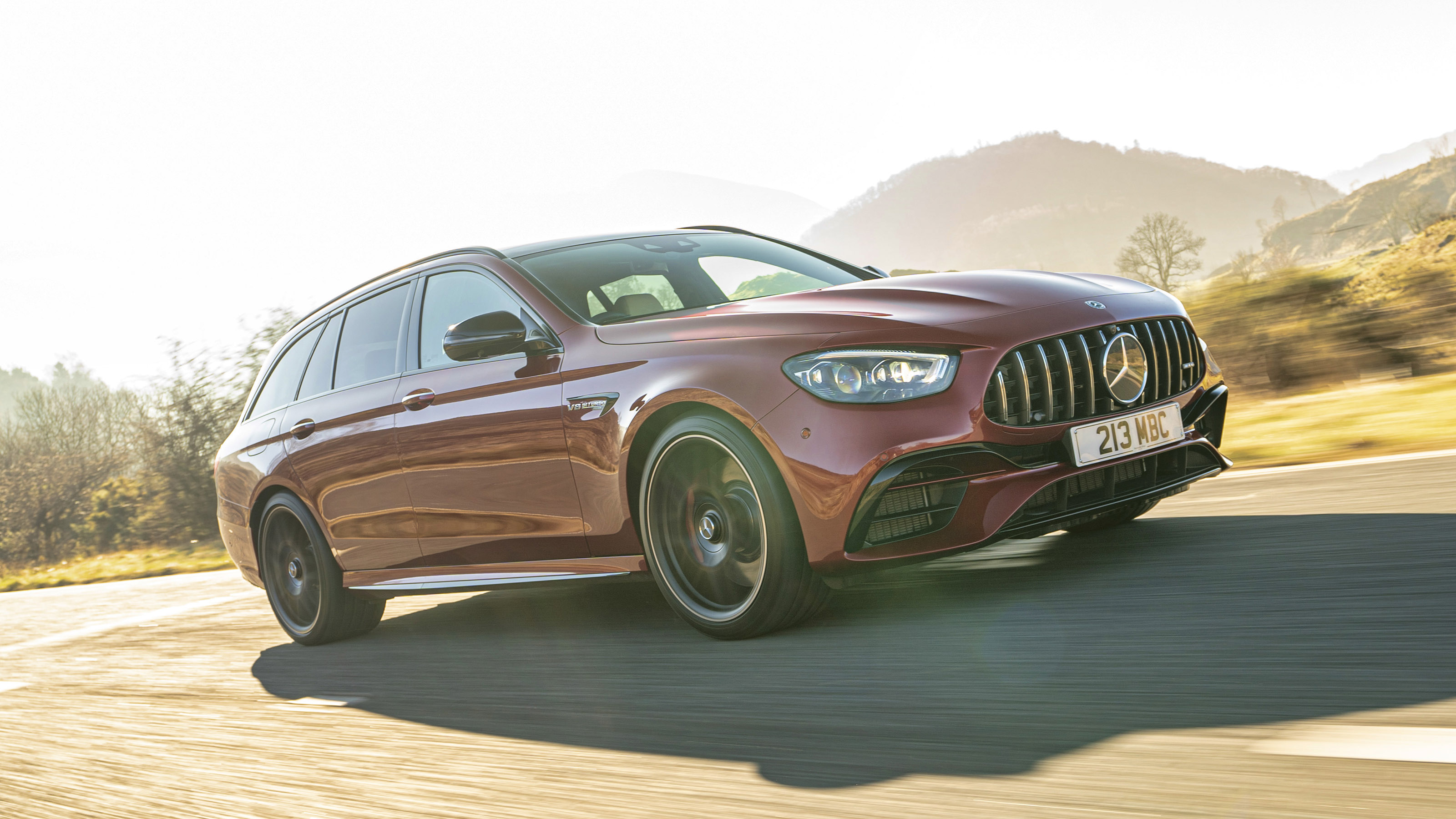 Mercedes-AMG E 63 estate driving